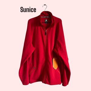 Sunice NWT Golf Jacket Men's XXXL Big Tall Red Full Zip 6 Layer Performance